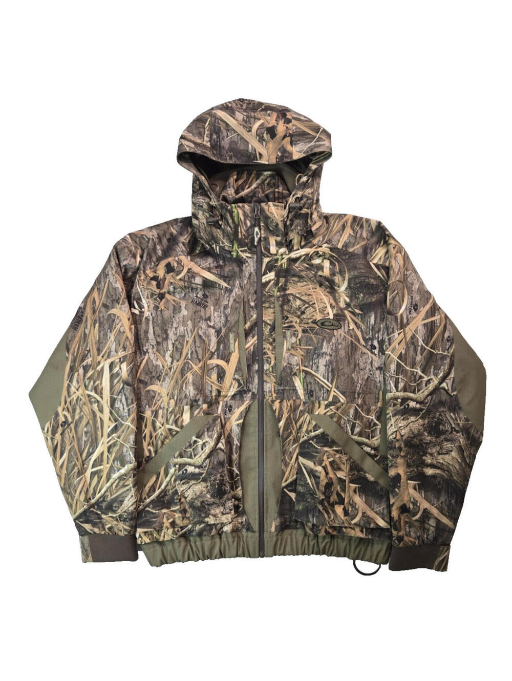 Drake Reflex 3 In 1 Plus 2 System Mossy Oak Shadow Grass Camo Habitat Jacket M